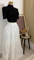 Jupe Broderie Anglaise - Blanche