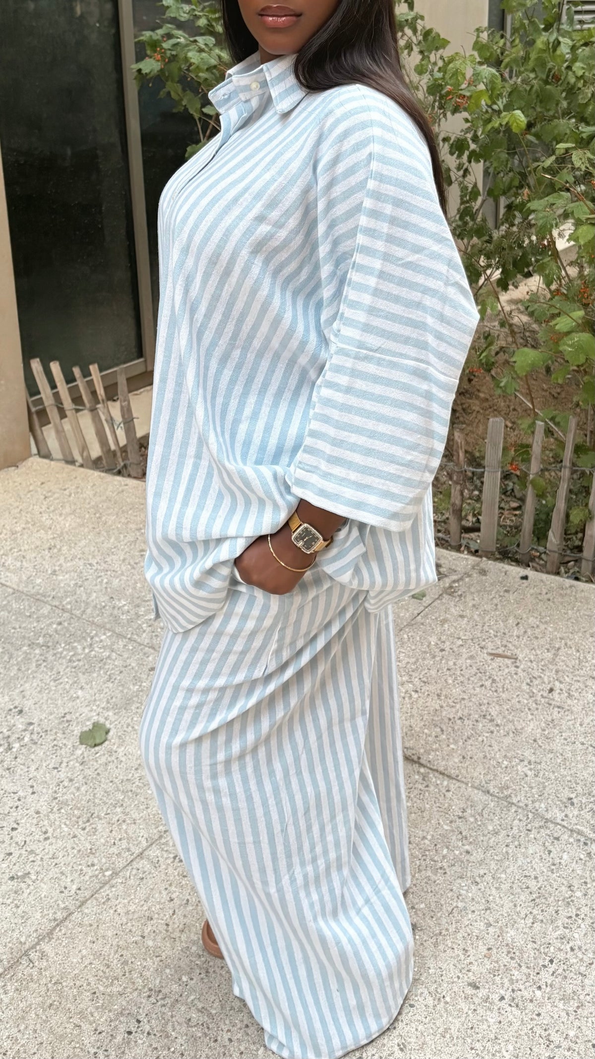 Ensemble Adja - Bleu & Blanc