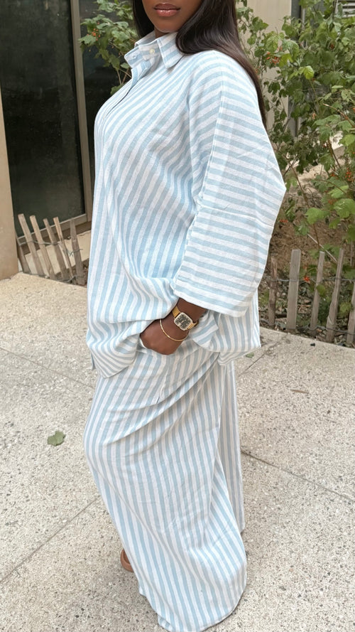 Ensemble Adja - Bleu & Blanc